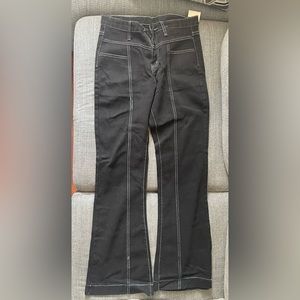 Black flare jeans